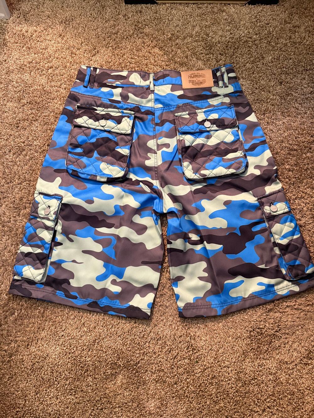 NWT Homme Femme Camouflage Cargo Shorts Mens Size 36